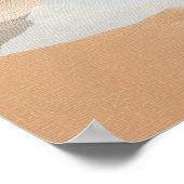 Terracotta Canyon River Abstract Wall Art ポスター (角)