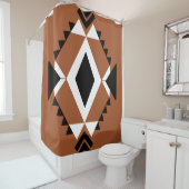 Terracotta-Chic Boho Duschvorhang シャワーカーテン (インサイチュ)