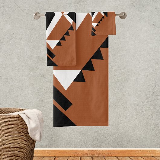 Terracotta-Chic Handtücher Boho Style Handtuchset バスタオルセット