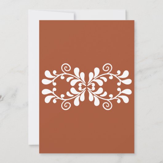 Terracotta Cielito Lindo Mexican 60th Birthday 招待状 (裏面)