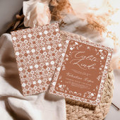 Terracotta Cielito Lindo Talavera Baby Shower 招待状