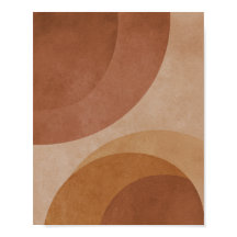 Terracotta Circles - Minimalist Geometric