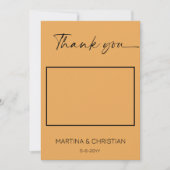 Terracotta Clay'結婚s Thank You Photo カード (正面)