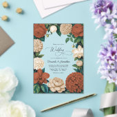 Terracotta Clay, Warm Sand & Oat Milk Wedding アクリル招待状 (インサイチュ (ウェディング))