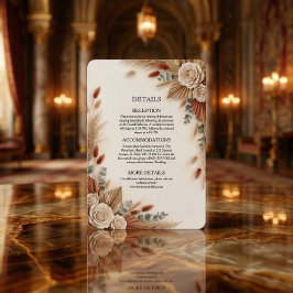 Terracotta Cream and Sage Minimalist エンクロージャーカード