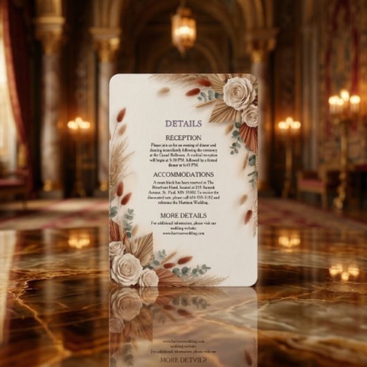 Terracotta Cream and Sage Minimalist エンクロージャーカード