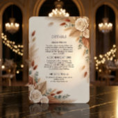 Terracotta Cream and Sage Minimalist エンクロージャーカード