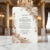 Terracotta Cream and Sage Minimalist エンクロージャーカード