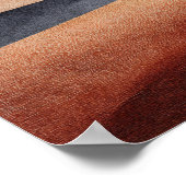 Terracotta Desert Basin Abstract Landscape Decor ポスター (角)