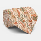 Terracotta Desert Flowers ネクタイ (ロール)