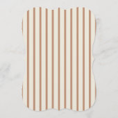 Terracotta Die Cut Wedding Table Number 招待状 (裏面)