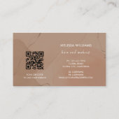 Terracotta Earthy Tones Watercolor Background 名刺 (裏面)