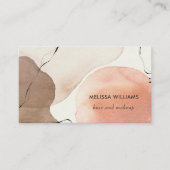 Terracotta Earthy Tones Watercolor Background 名刺 (正面)