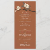 Terracotta Elegant Vintage Magnolia Wedding メニュー (正面)