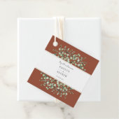 Terracotta Eucalyptus Together Forever Wedding フェイバータグ (インサイチュ)