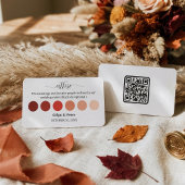 Terracotta Fall Wedding Attire Dress Code Palette  エンクロージャーカード