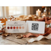 Terracotta Fall Wedding Attire Dress Code Palette  エンクロージャーカード