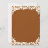 Terracotta Floral Boho Roses Wedding Night Game (裏面)