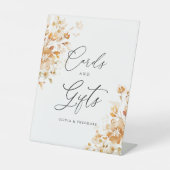 Terracotta Floral Cards & Gifts Wedding Table 台座サイン (正面)