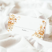 Terracotta Floral Elegant Wedding Place Card プレイスカード