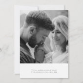 Terracotta Floral Frame 2 Photo Save the Date 招待状 (裏面)