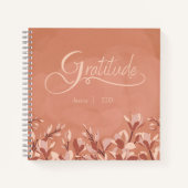Terracotta Floral Gratitude Journal ノートブック (正面)