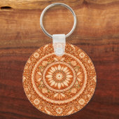 Terracotta Floral Mandala キーホルダー (正面)