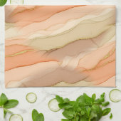 Terracotta Gold Vein Marble - Warm Luxury (3)      キッチンタオル (折り畳み)