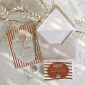 Terracotta Hand Painted Wedding アクリル招待状