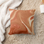 Terracotta Marble Abstract Fluid Pattern クッション (ブランケット)