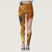 Terracotta marble textures レギンス (正面)
