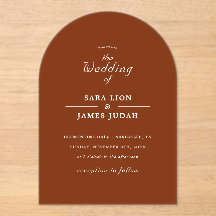 Terracotta Minimal Elegant Wedding