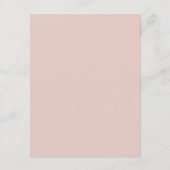 Terracotta Minimalist Elegant Wedding Details 招待状 (裏面)