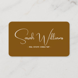 Terracotta | Modern Elegant Minimalist QR Code 名刺