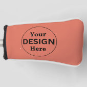 Terracotta Modern Minimalist Golf Club Head Cover ゴルフヘッドカバー (正面)