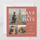 Terracotta Moon 3写真Save the Date Card セーブザデート (正面)