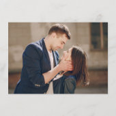 Terracotta Navy Greenery Burgundy Wedding Details エンクロージャーカード (裏面)