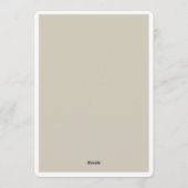 Terracotta Navy Greenery Wedding Invitation 招待状 (裏面)