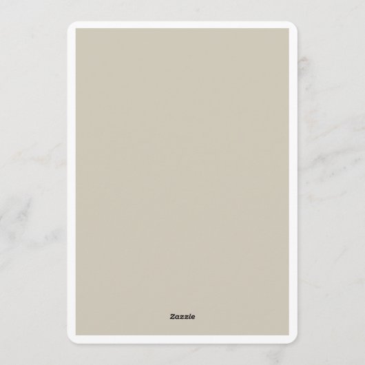 Terracotta Navy Greenery Wedding Invitation 招待状 (裏面)