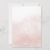 Terracotta Orange Floral Fall Bridal Shower 招待状 (裏面)