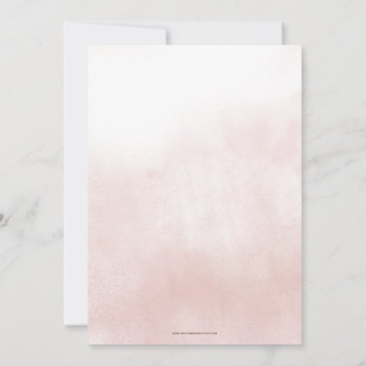 Terracotta Orange Floral Fall Bridal Shower 招待状 (裏面)