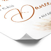 Terracotta pampas burgundy Trust me you can dance ポスター (角)