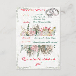 Terracotta Pampas Grass Enclosure Insert エンクロージャーカード