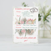 Terracotta Pampas Grass Enclosure Insert エンクロージャーカード (スタンド正面)