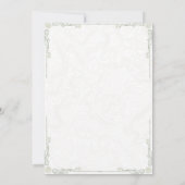 Terracotta Pampas Grass Wedding Announcement セーブザデート (裏面)