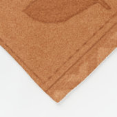 Terracotta Patchwork Quilt Rustic Farmhouse Floral フリースブランケット (角)