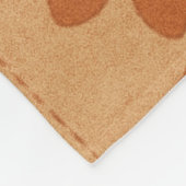 Terracotta Patchwork Quilt Rustic Farmhouse Floral フリースブランケット (角)