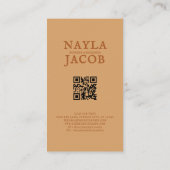 Terracotta Patchwork Quilt Rustic Farmhouse Floral 名刺 (裏面)