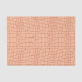 Terracotta Peach Crocodile Skin Texture Decoupage 薄葉紙 (正面)