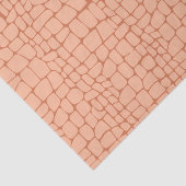 Terracotta Peach Crocodile Skin Texture Decoupage 薄葉紙 (詳細)